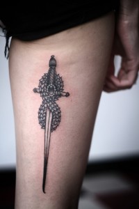 Sword Tattoos for Girls