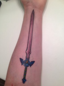 Sword Tattoos on Forearm