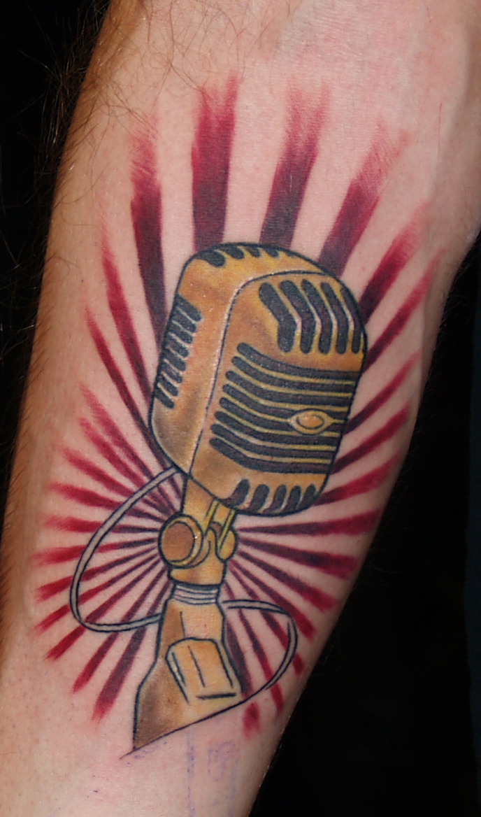 Microphone Tattoos Designs, Ideas and Meaning | Tattoos ...