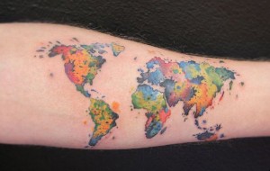 Tattoo World Map