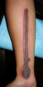 Tattoo Zipper