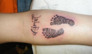 Tattoos of Baby Footprints