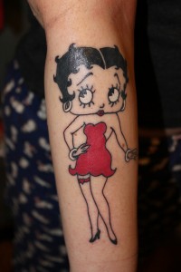 Tattoos of Betty Boop