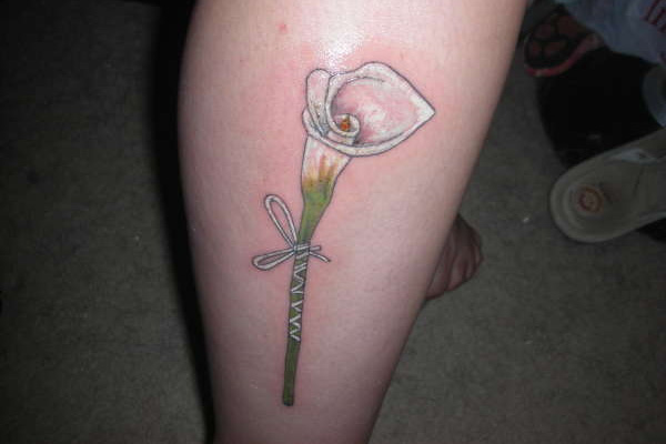 Tattoos of Calla Lilies.