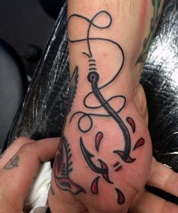 Tattoos of Fishing Hooks