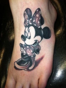 Tattoos of Minnie Mouse
