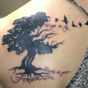 Tattoos of Oak Trees