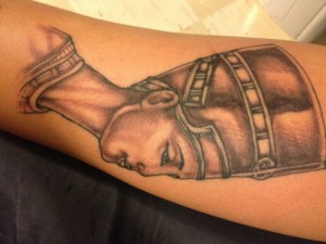 Tattoos of Queen Nefertiti