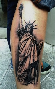 Tattoos of Statue of Liberty