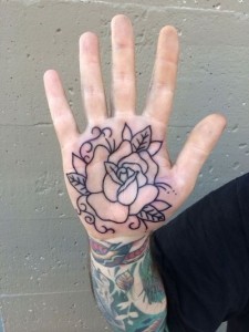 Tattoos on Palm