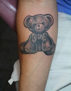 Teddy Bear Tattoos for Girls