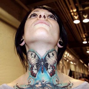 Throat Tattoos on Women