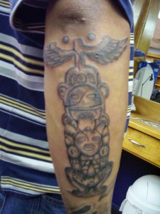 Totem Pole Tattoo Forearm