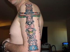 Totem Pole Tattoo Sleeve