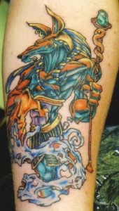 Traditional Anubis Tattoo