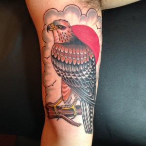 Traditional Hawk Tattoo