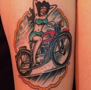 Traditional Motorcycle Tattoo