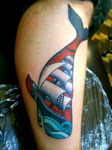 Traditional Whale Tattoo