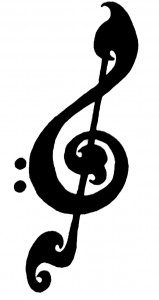 Treble and Bass Clef Tattoo