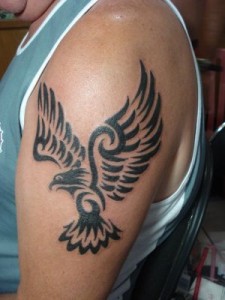 Tribal Hawk Tattoo