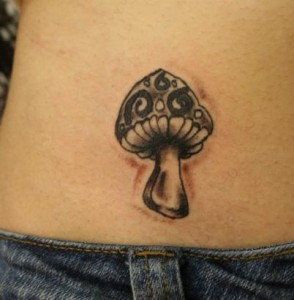 Tribal Mushroom Tattoo