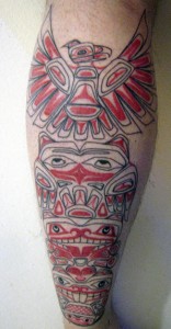 Tribal Totem Pole Tattoo