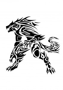 Tribal Werewolf Tattoos