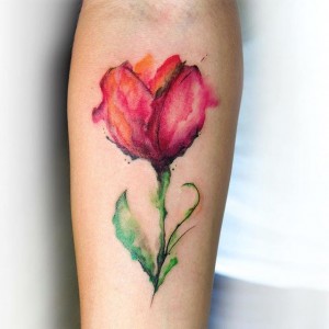 Tulip Flower Tattoo