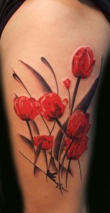 Tulip Flower Tattoos