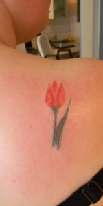 Tulip Shoulder Tattoos