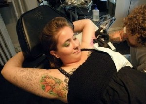 Underarm Tattoo Girl