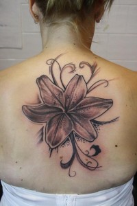 Upper Back Flower Tattoos