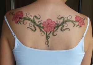 Upper Back Tattoos Women