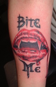 Vampire Lips Tattoo