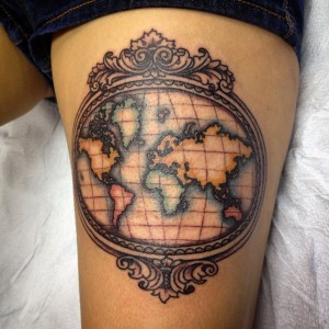 Vintage Map Tattoos