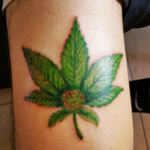 Weed Leaf Tattoo