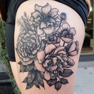 White Carnation Tattoo