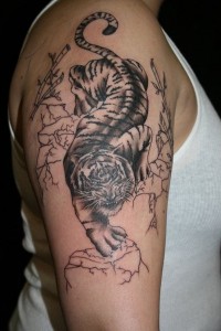 White Tiger Tattoo Sleeve