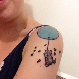 Winnie the Pooh Balloon Tattoos