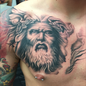 Zeus Tattoo Chest