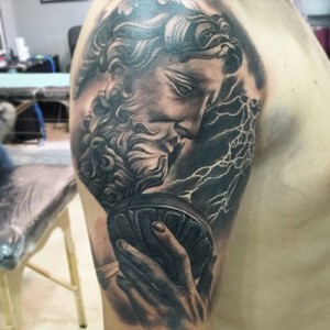 Zeus Tattoo Face