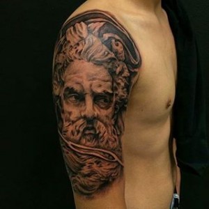 Zeus Tattoo Half Sleeve