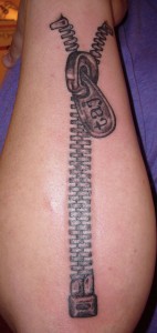 Zipper Tattoo
