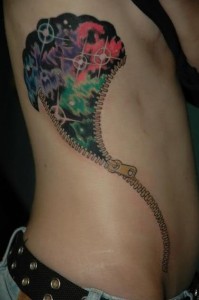 Zipper Tattoos for Girls