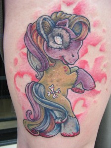 Zombie My Little Pony Tattoo