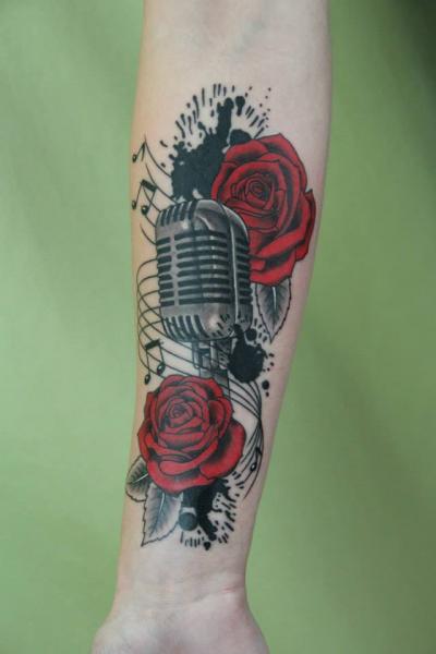 Microphone Tattoos Designs, Ideas and Meaning | Tattoos For You