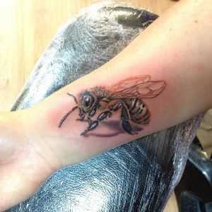 3d Bee Tattoo
