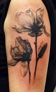 Abstract Flower Tattoo