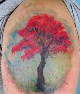 Abstract Tree Tattoo