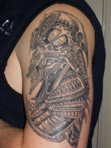 Alien Biomechanical Tattoos